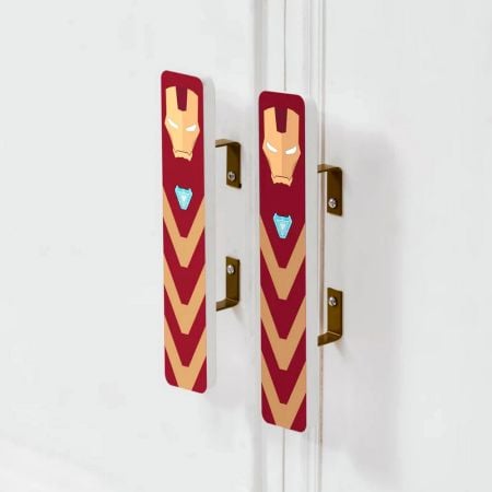 Handcrafted Acacia Wood Ironman Cupboard Handles Set